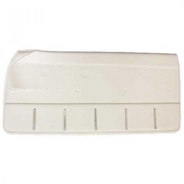 Ford Thunderbird Door Trim Panels, White, Vinyl Covered, No Armrests, 1961 To Early 1962