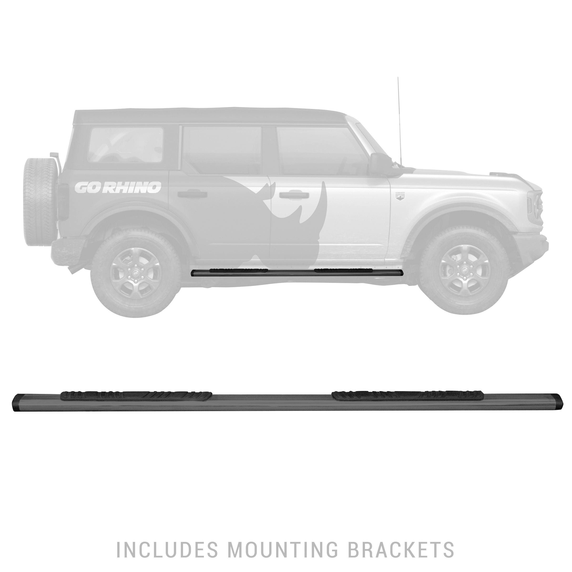 Go Rhino 650071T 5" OE Xtreme Low Profile Side Steps - BOARDS ONLY