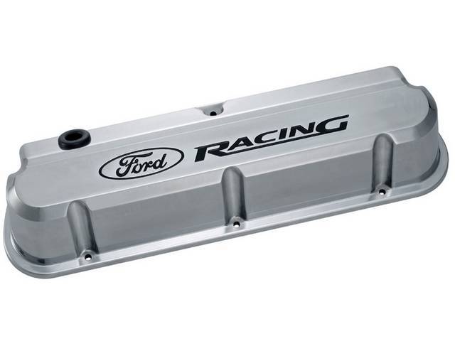 Slant Edge Design Valve Cover Set, Polished Finish