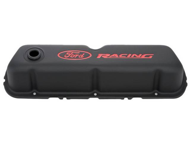 Classic Design Valve Cover Set, Black Crinkle Finish