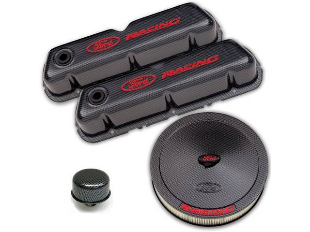 Classic Design Engine Dress Up Kit, Carbon Fiber Style Finish