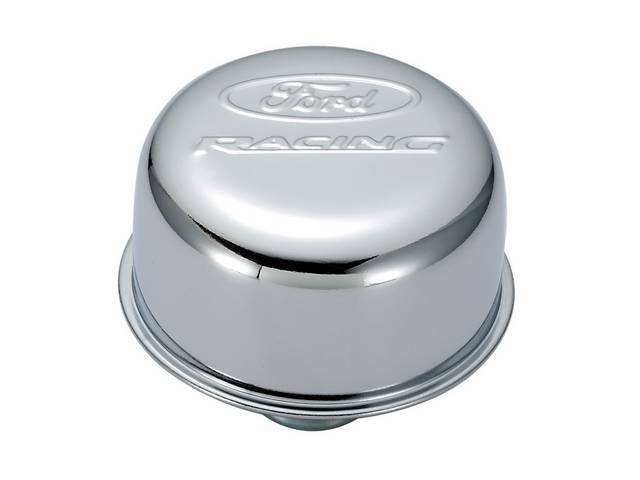Engine Oil Filler and Breather Cap, Chrome Finish