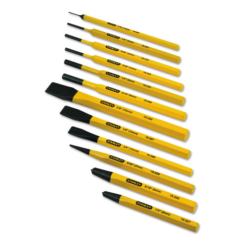 Stanley12pc Cold Chisel and Punch Set