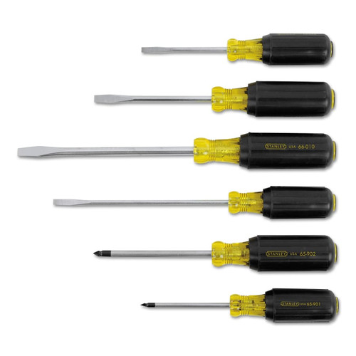 Stanley Hand Tools 66-565 6 Piece Vinyl Grip Slotted & Phillips Screwdriver Set