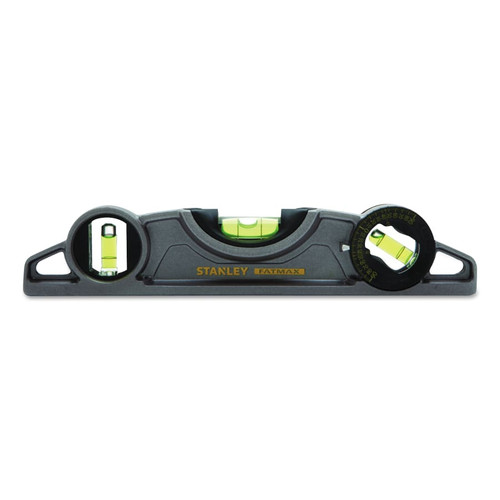 Stanley Fatmax Magnetic Cast Torpedo Level, 9 in, 3 Vials, Aluminum (Discontinued)