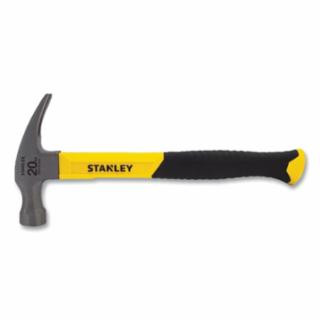 Stanley Claw Fiberglass Hammer, Steel, 12-3/4 in, 20 oz Head
