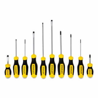 Stanley Screwdriver Set, 10 Pcs, Phillips/Slotted