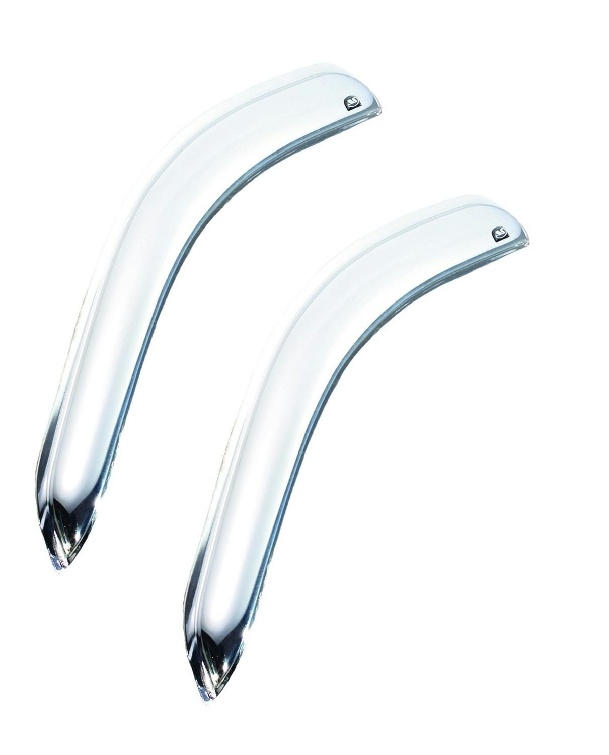 AVS 682741 Ventvisor Deflector; Chrome; Outside Mount; 2 pc.