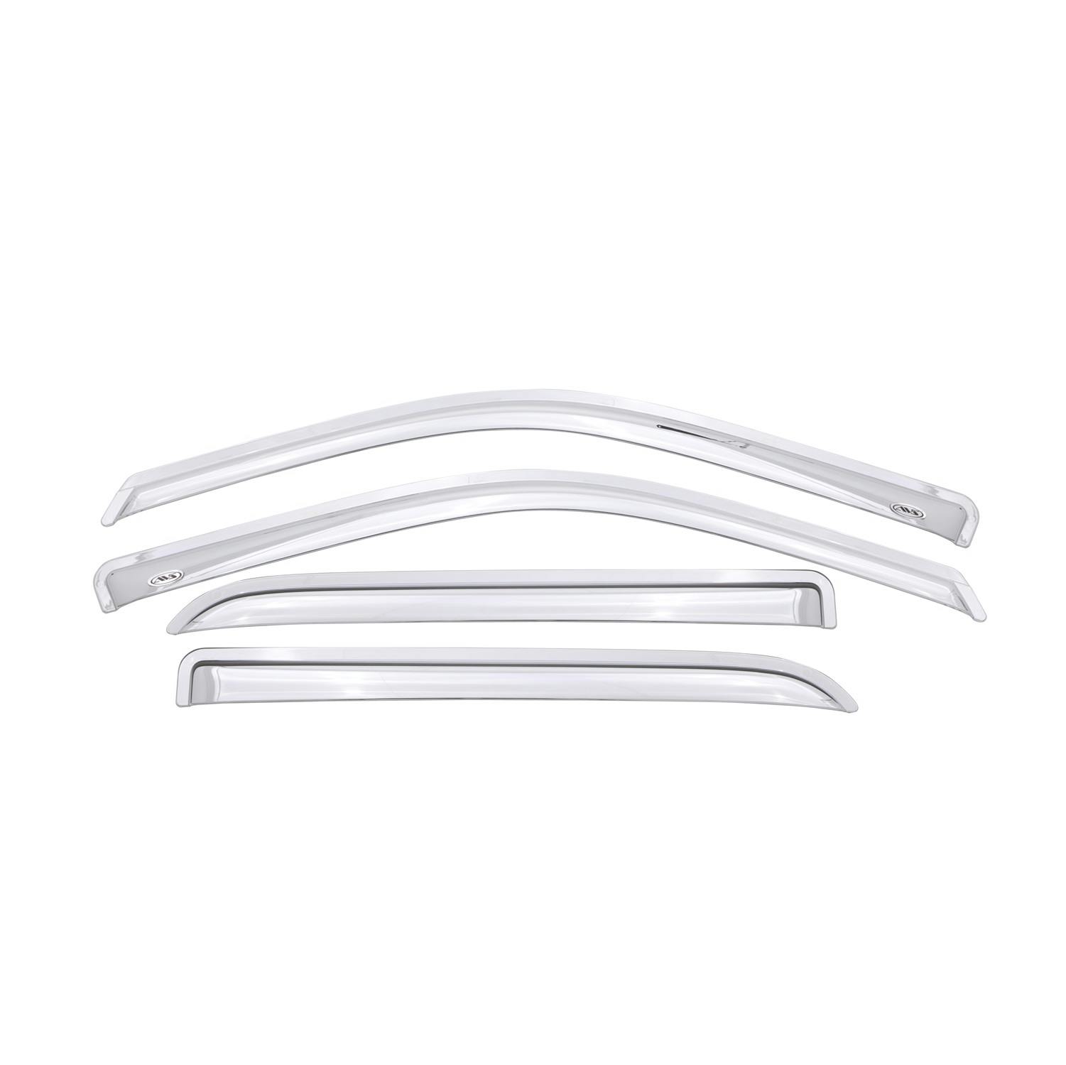 AVS 684109 Ventvisor Deflector; Chrome; Outside Mount; 4 pc.