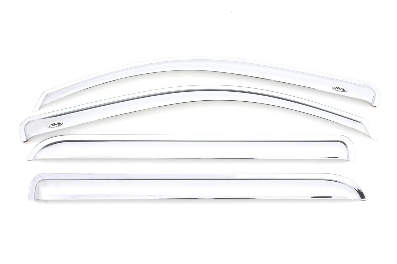 AVS 684536 Ventvisor Deflector; Chrome; Outside Mount; 4 pc.