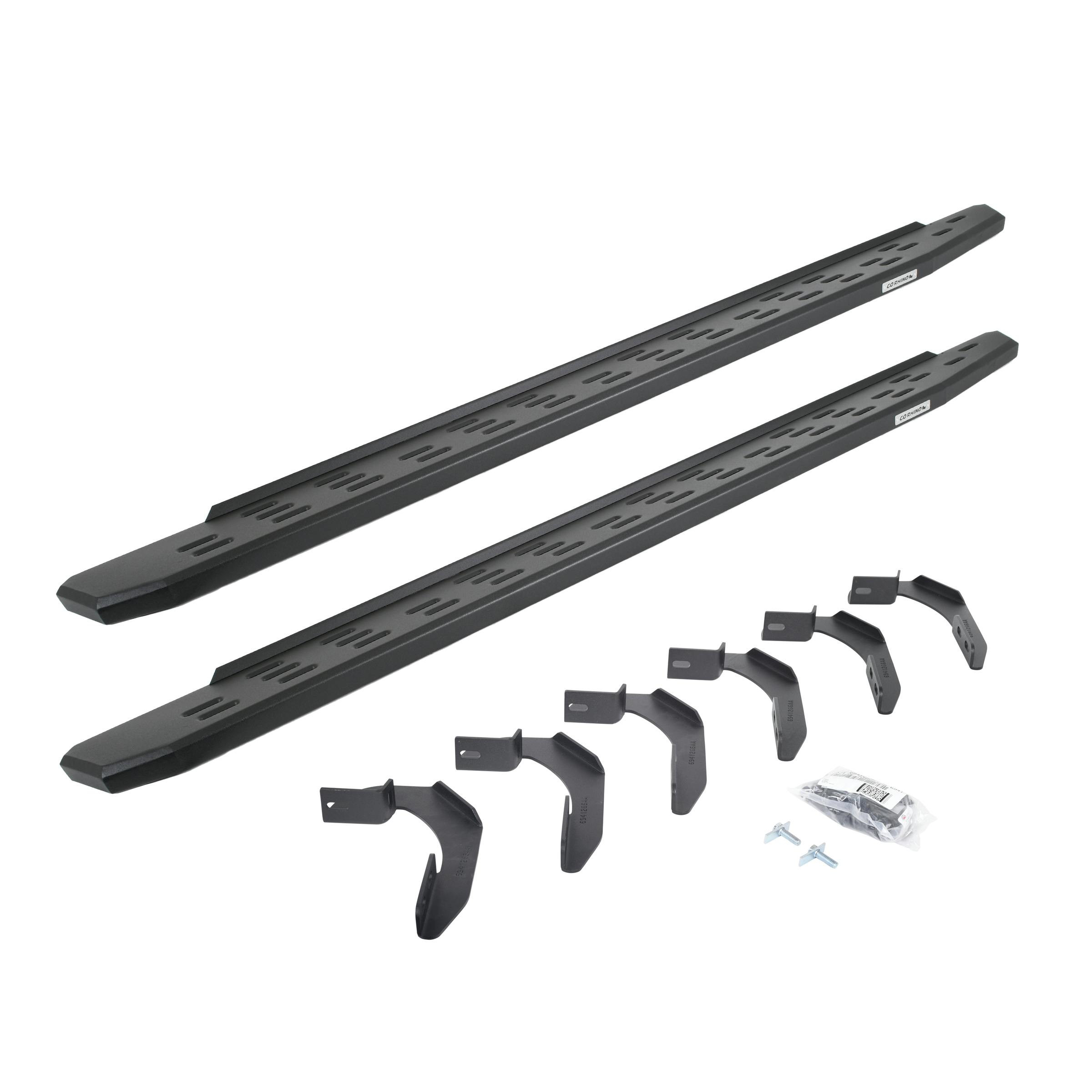 Go Rhino 69634680PC RB30 Running Boards with Mounting Bracket Kit