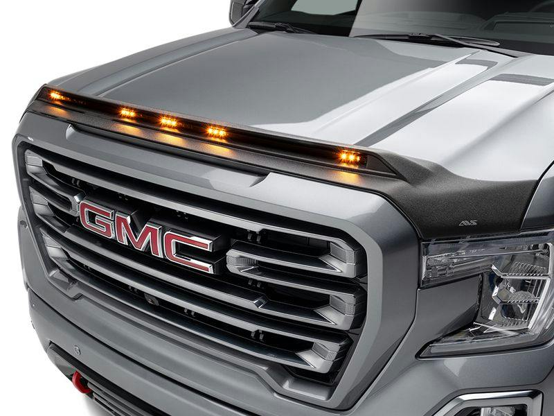 AVS 377186 Aeroskin Hood Protector; Matte Black