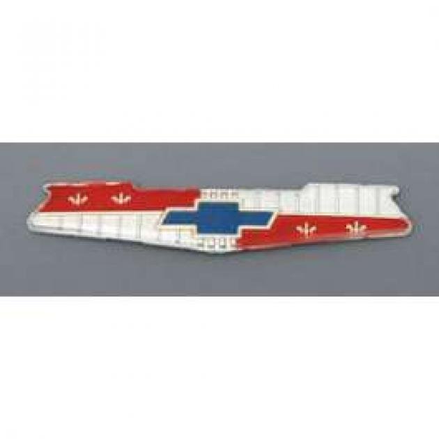 Full Size Chevy Trunk Emblem Insert, Plastic, 6-Cylinder, 1960