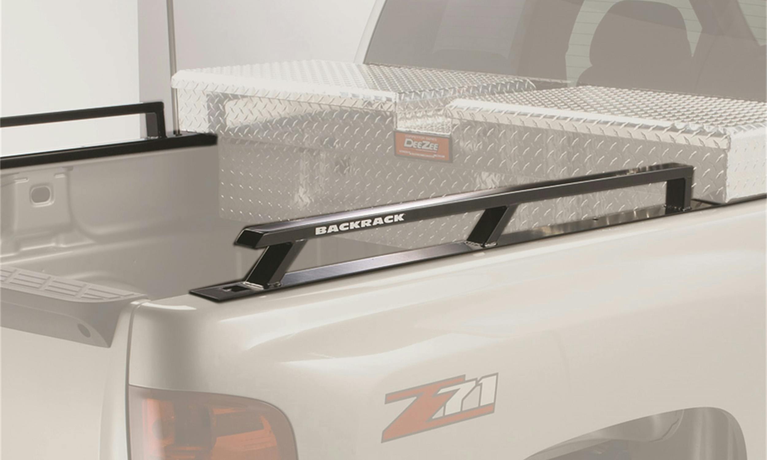 BACKRACK 55522TB Side Rails; For Use w/Tool Box 21 in.; 19-26 Silverado/Sierra 1500, 5.10 Ft. Bed