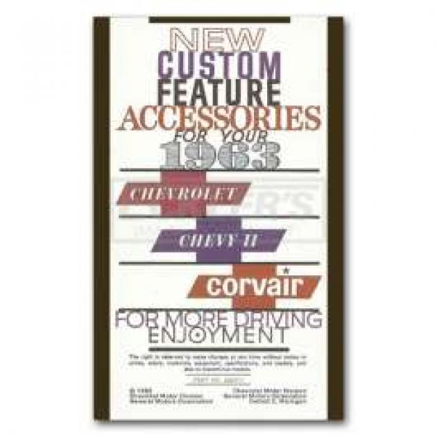 Full Size Chevy Custom Features Manual, Small, 1963
