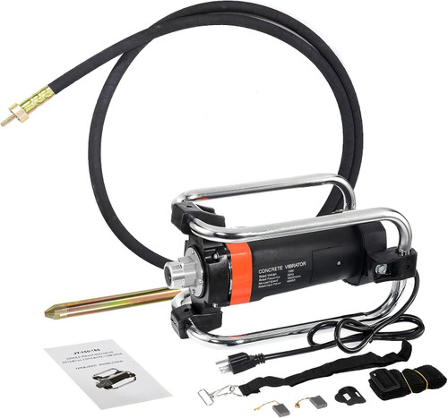 BEAMNOVA Electric Concrete Vibrator Handheld 11000 Vibration Per Minute 2HP with Shaft of 14-3/4 Feet
