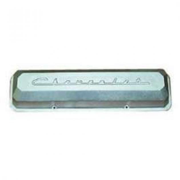 Full Size Chevy Valve Covers, Chevrolet Script, Small Block, Aluminum, 1958-1972