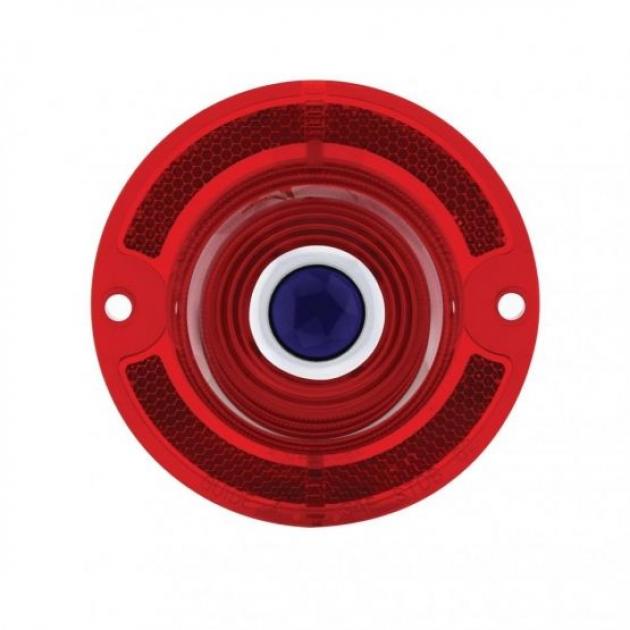 United Pacific Tail Light Lens With Blue Dot For 1962 Chevy Passenger Car C6201-1