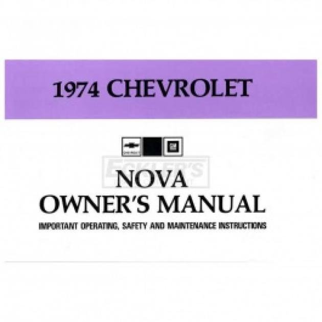 Nova Owner's Manual, 1974