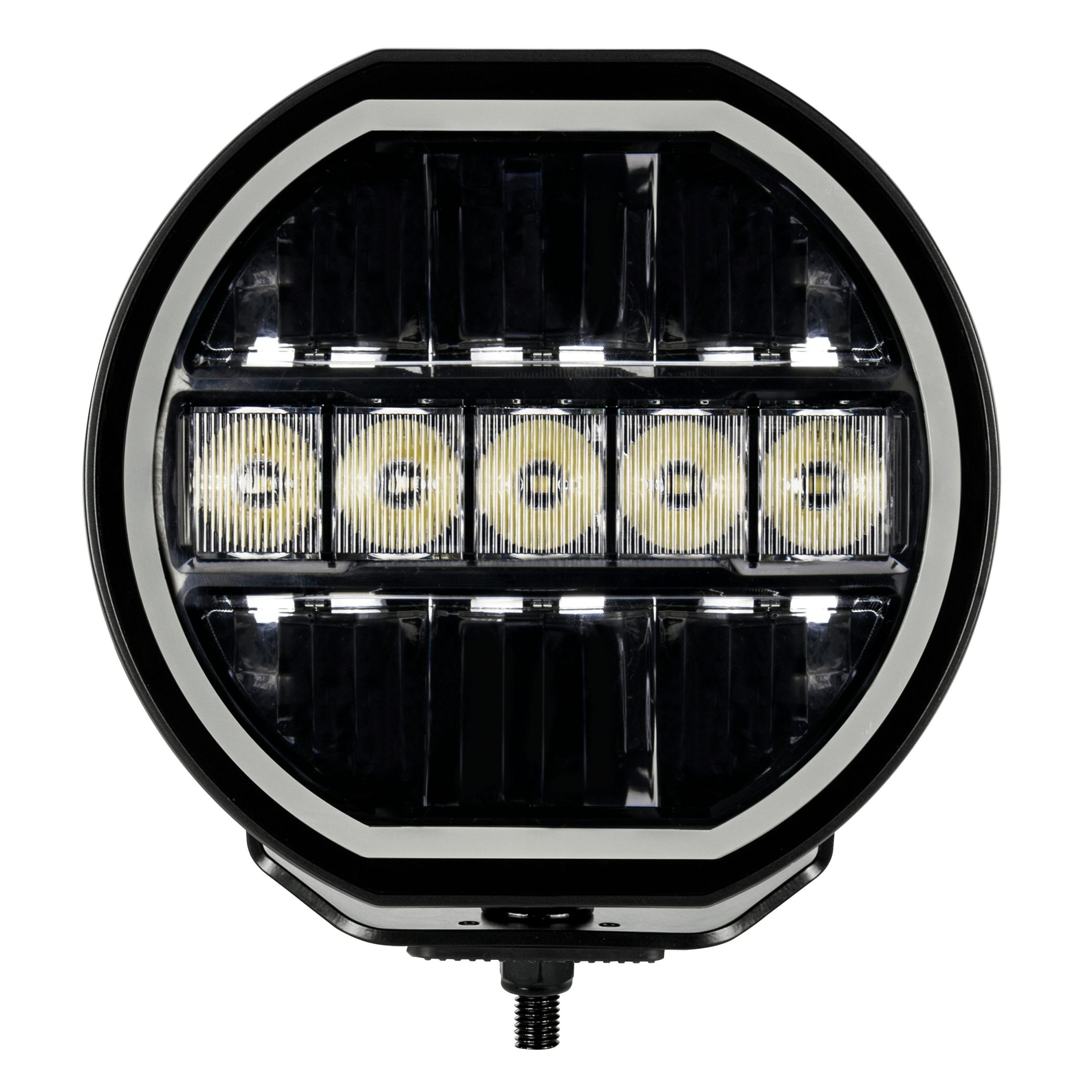 Go Rhino 751080711CRS Blackout Series - MAXLINE 7" LED Hi/Low Beam with Multi Daytime Running Light