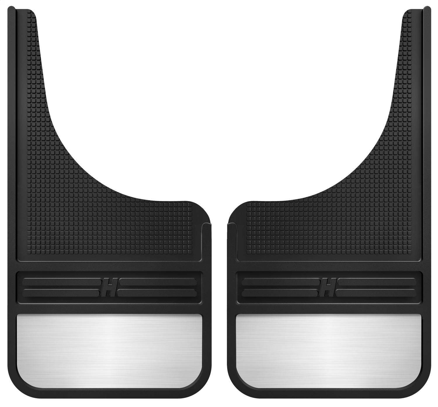 Husky Liners 55001 MudDog Mud Flaps - Rubber Front Mud Flaps - 12IN w/ Weight