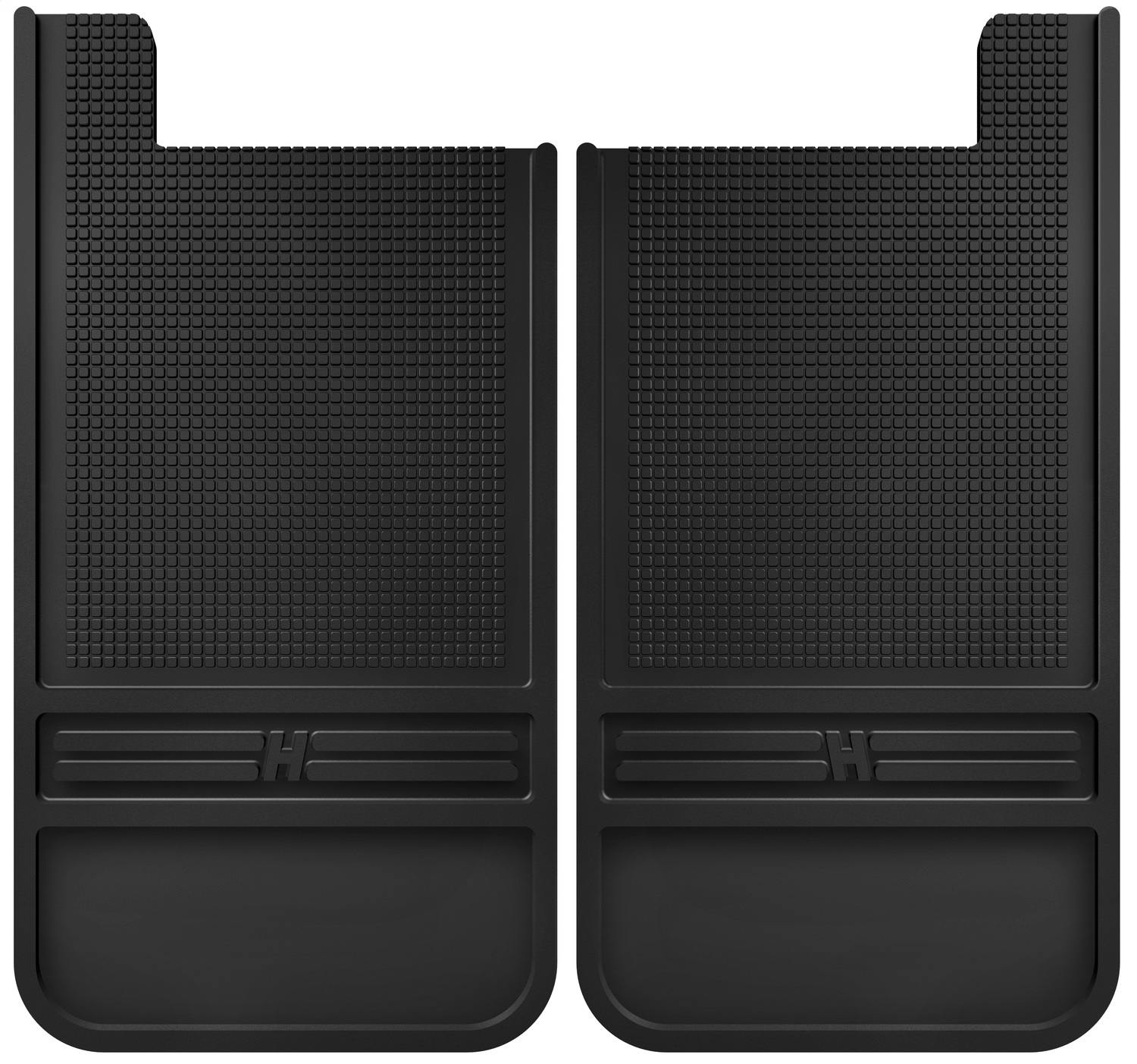 Husky Liners 55100 Rubber Rear Mud Flaps - 12IN w/o Weight