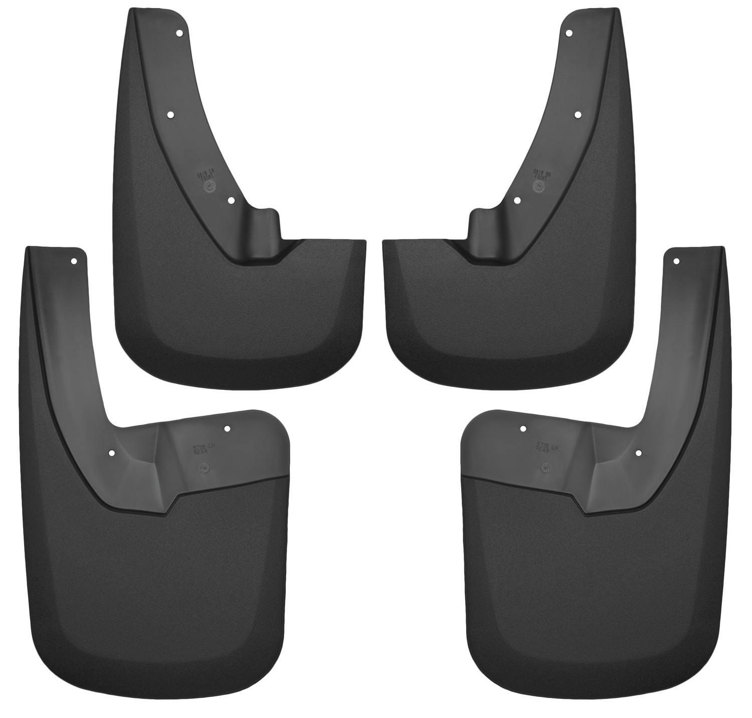Husky Liners 58186 Custom Mud Guards - Front and Rear Mud Guard Set