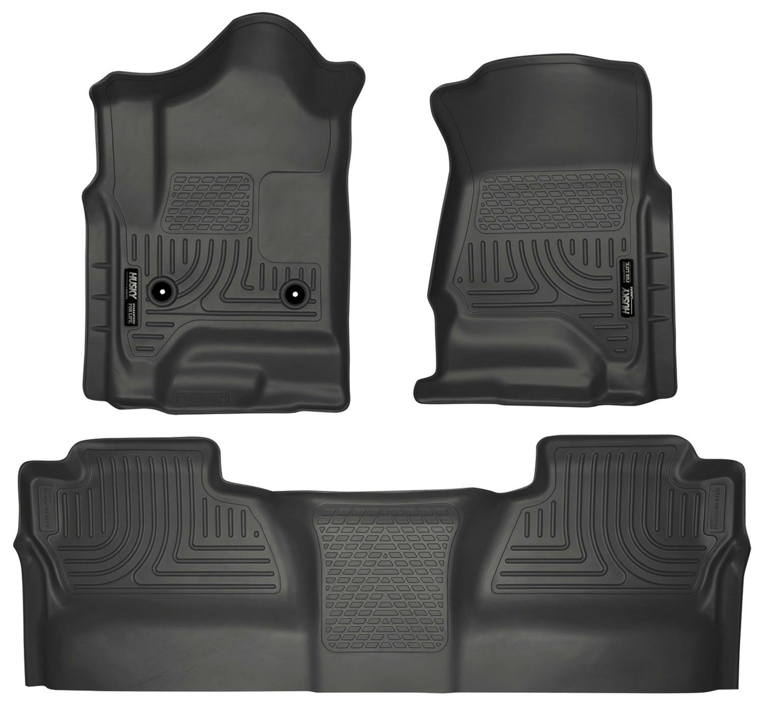 Husky Liners 98231 Weatherbeater - Front & 2nd Seat Floor Liners (Footwell Coverage)