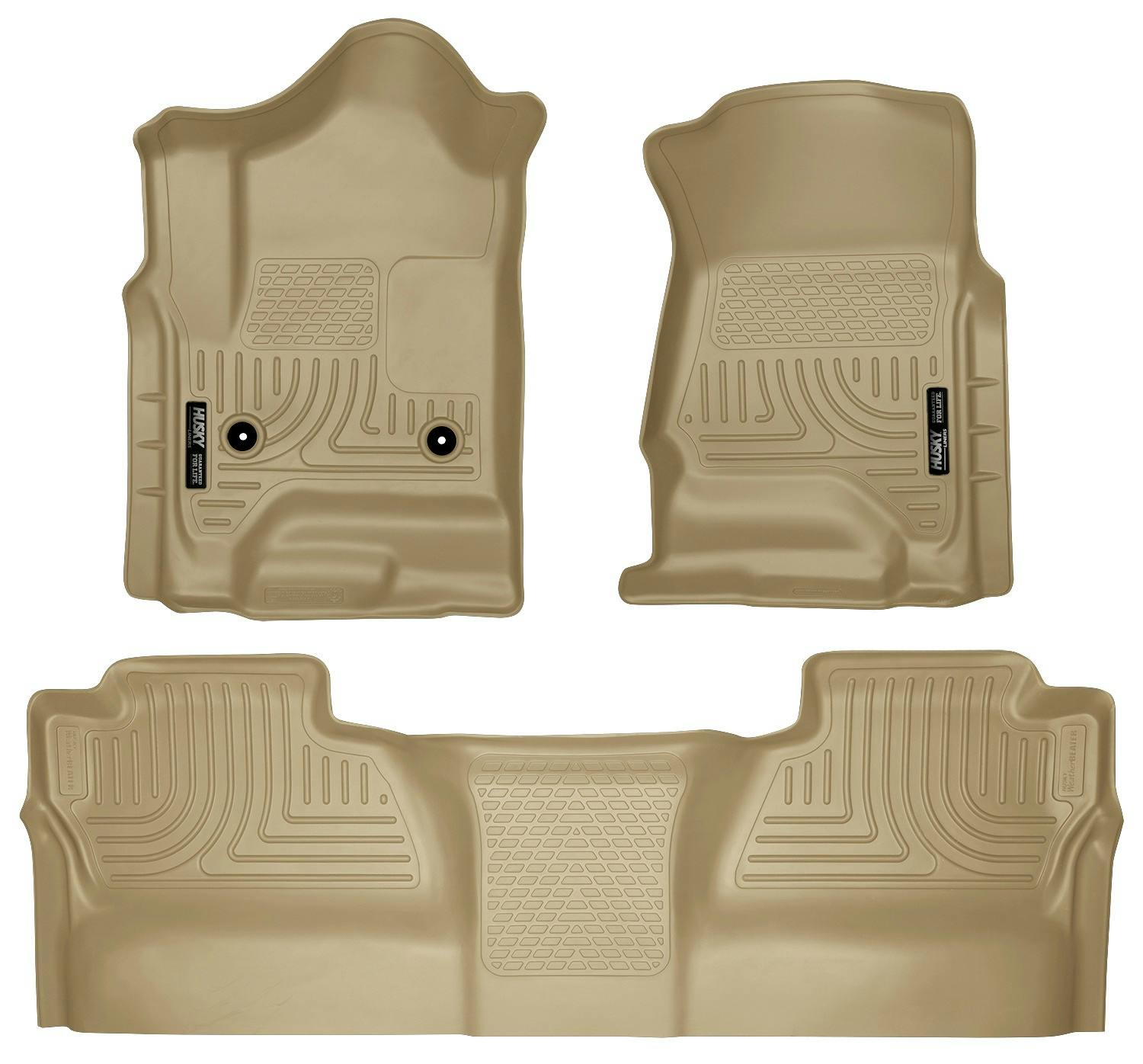 Husky Liners 98233 Weatherbeater - Front & 2nd Seat Floor Liners (Footwell Coverage)
