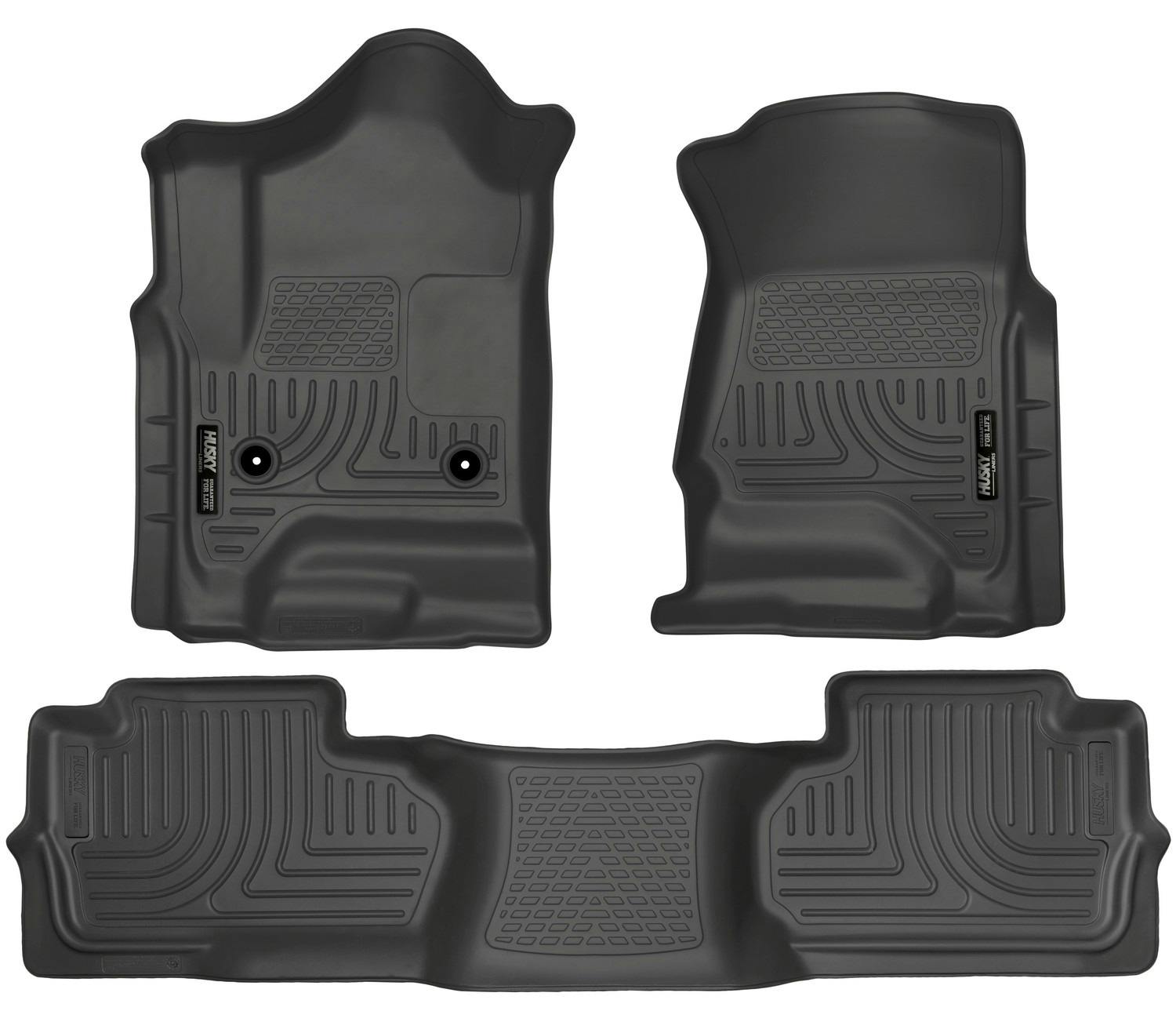 Husky Liners 98241 Weatherbeater - Front & 2nd Seat Floor Liners (Footwell Coverage)