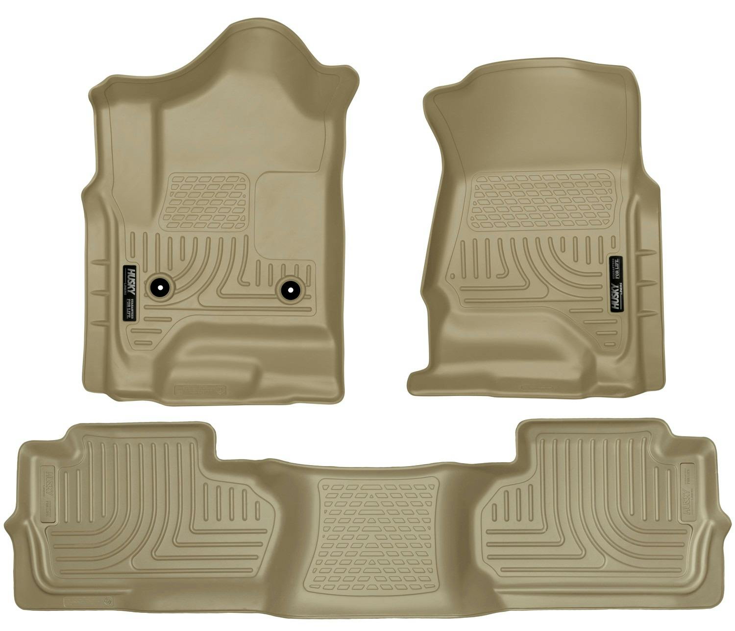 Husky Liners 98243 Weatherbeater - Front & 2nd Seat Floor Liners (Footwell Coverage)