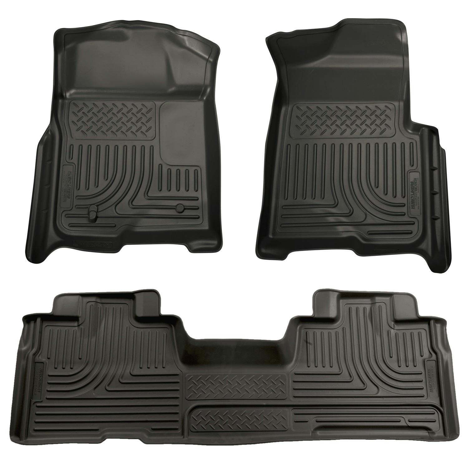Husky Liners 98341 Weatherbeater - Front & 2nd Seat Floor Liners (Footwell Coverage)