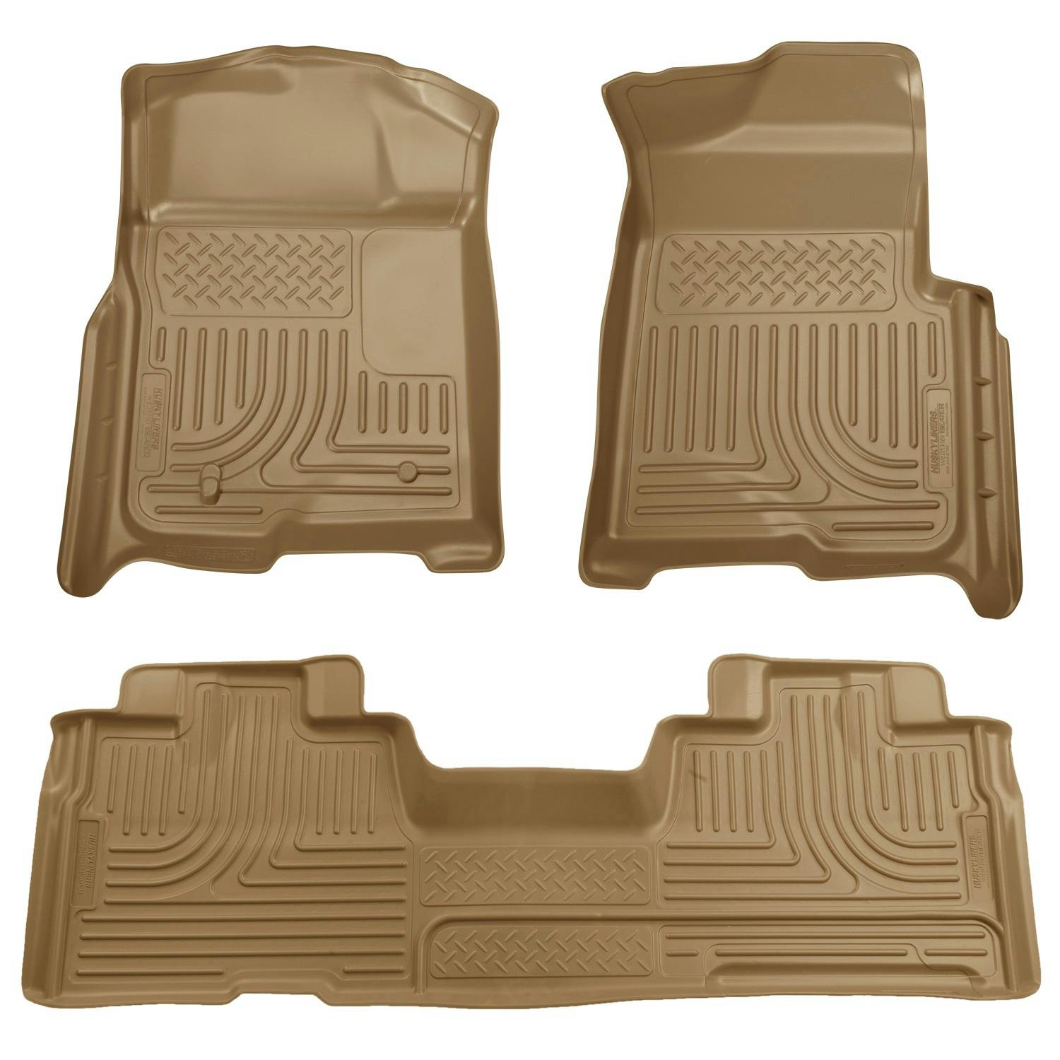 Husky Liners 98343 Weatherbeater - Front & 2nd Seat Floor Liners (Footwell Coverage)