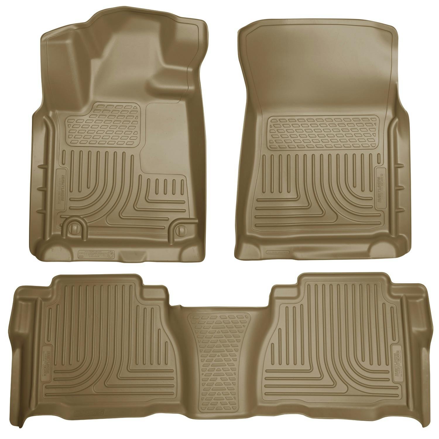 Husky Liners 98583 Weatherbeater - Front & 2nd Seat Floor Liners (Footwell Coverage)