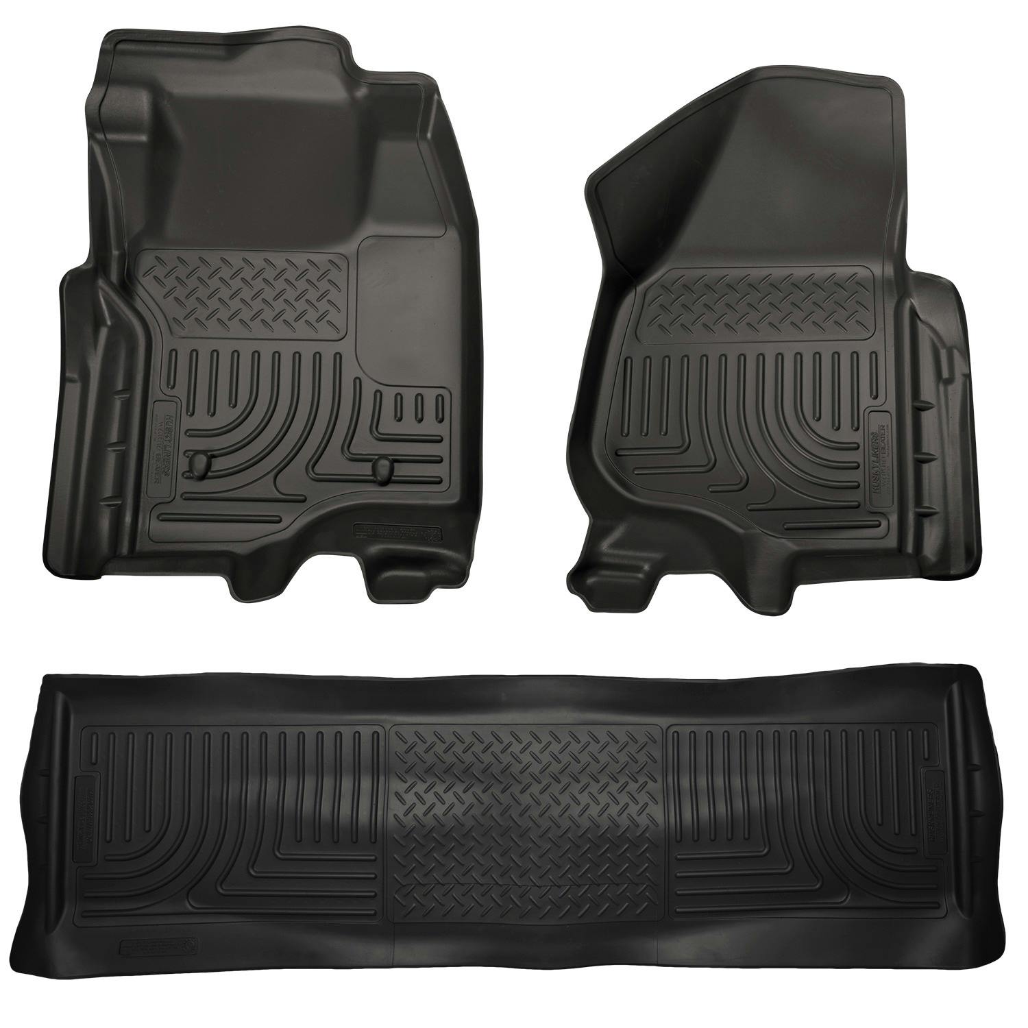 Husky Liners 98711 Weatherbeater - Front & 2nd Seat Floor Liners (Footwell Coverage)