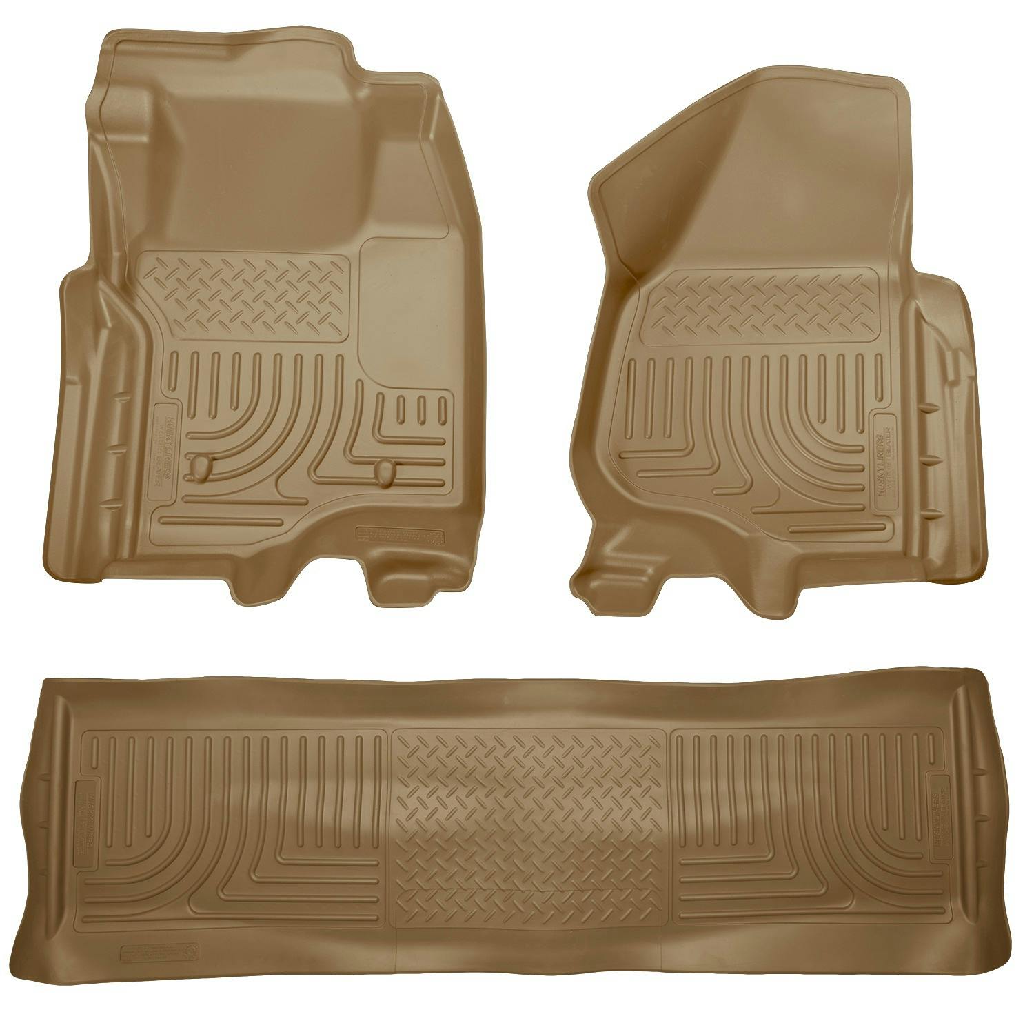 Husky Liners 98713 Weatherbeater - Front & 2nd Seat Floor Liners (Footwell Coverage)