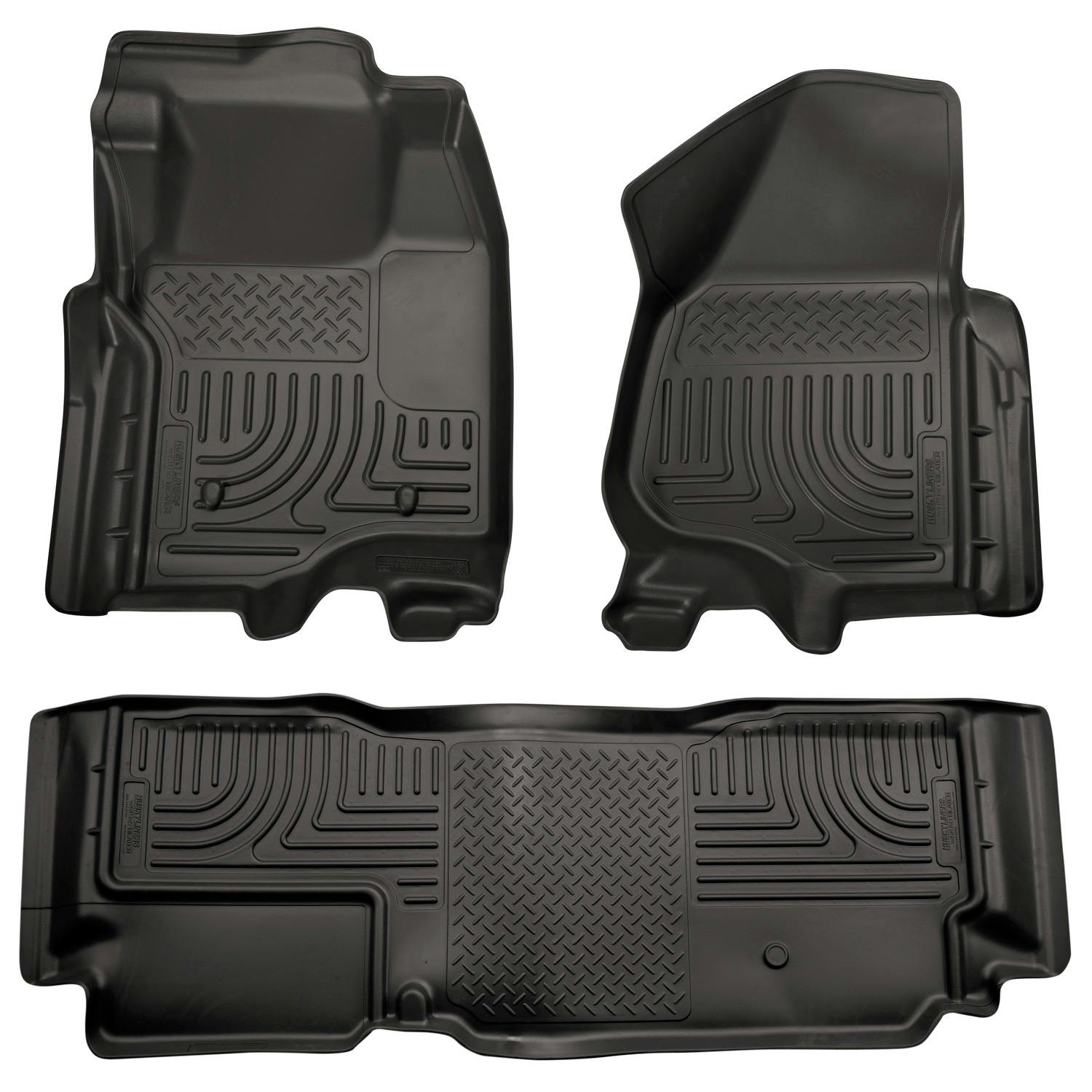 Husky Liners 98721 Weatherbeater - Front & 2nd Seat Floor Liners (Footwell Coverage)