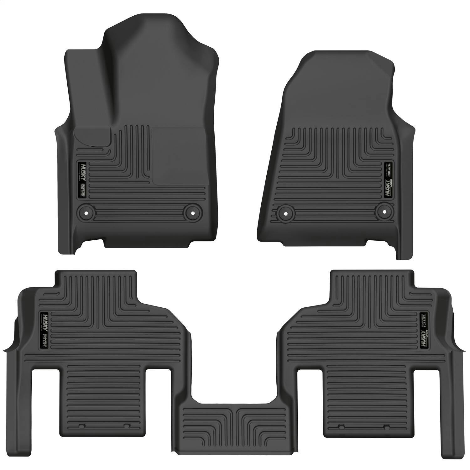 Husky Liners 99061 Weatherbeater - Front & 2nd Seat Floor Liners (Footwell Coverage)
