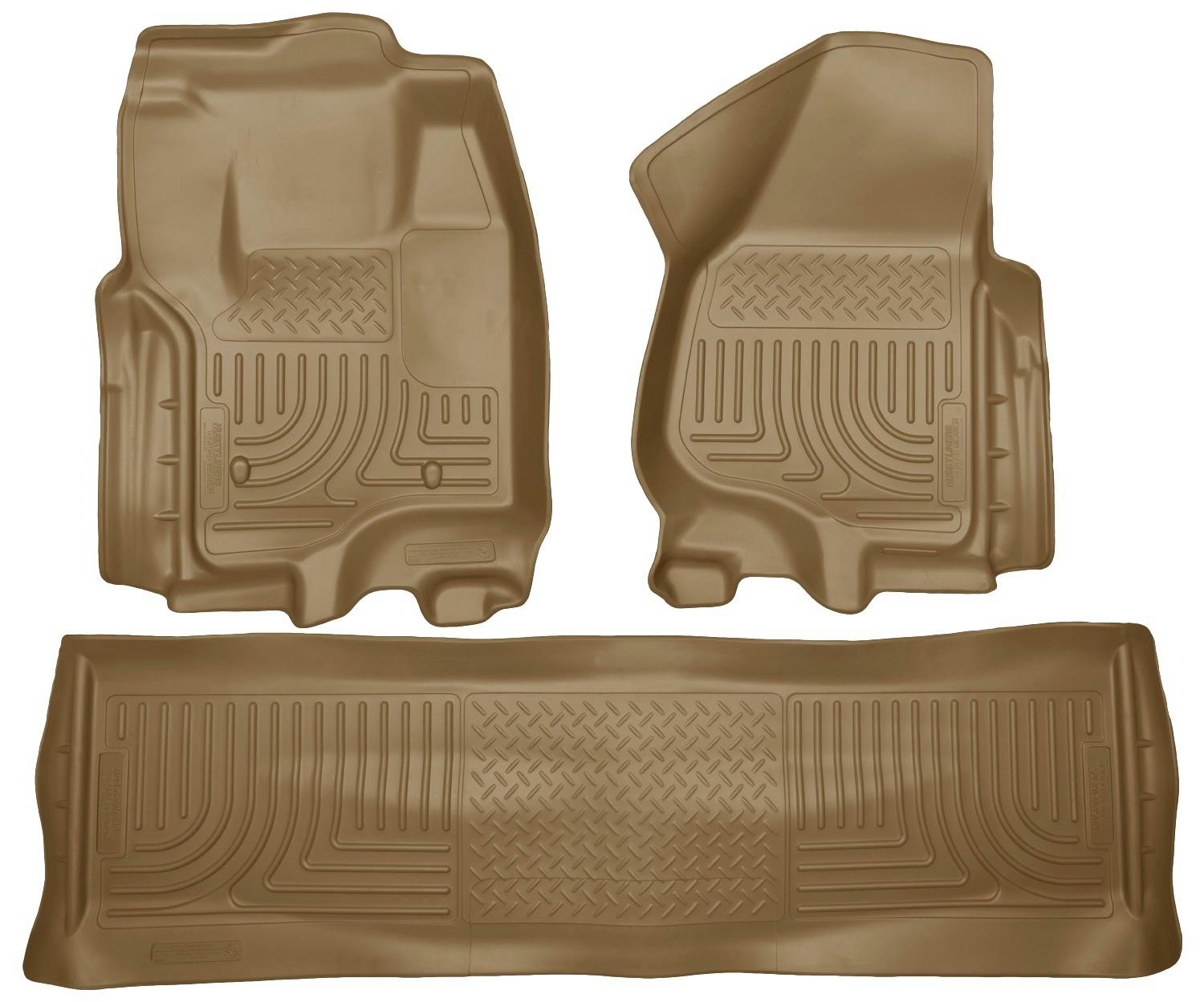 Husky Liners 99713 Weatherbeater - Front & 2nd Seat Floor Liners (Footwell Coverage)