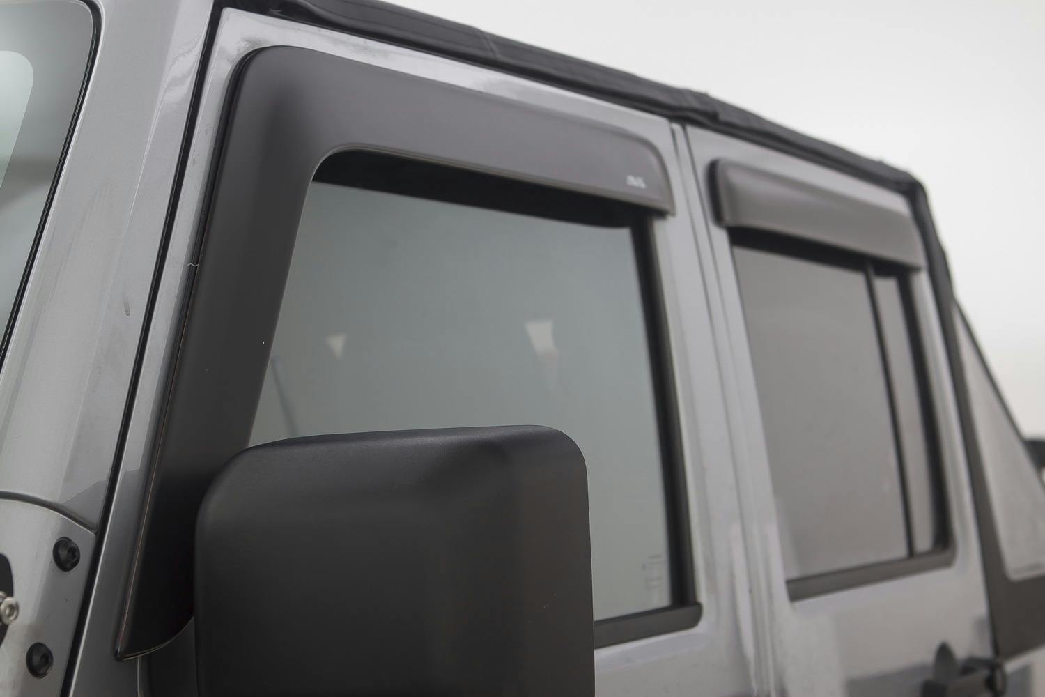 AVS 774034 Ventvisor Deflector; Matte Black; Low Profile; Outside Mount 4 pc.