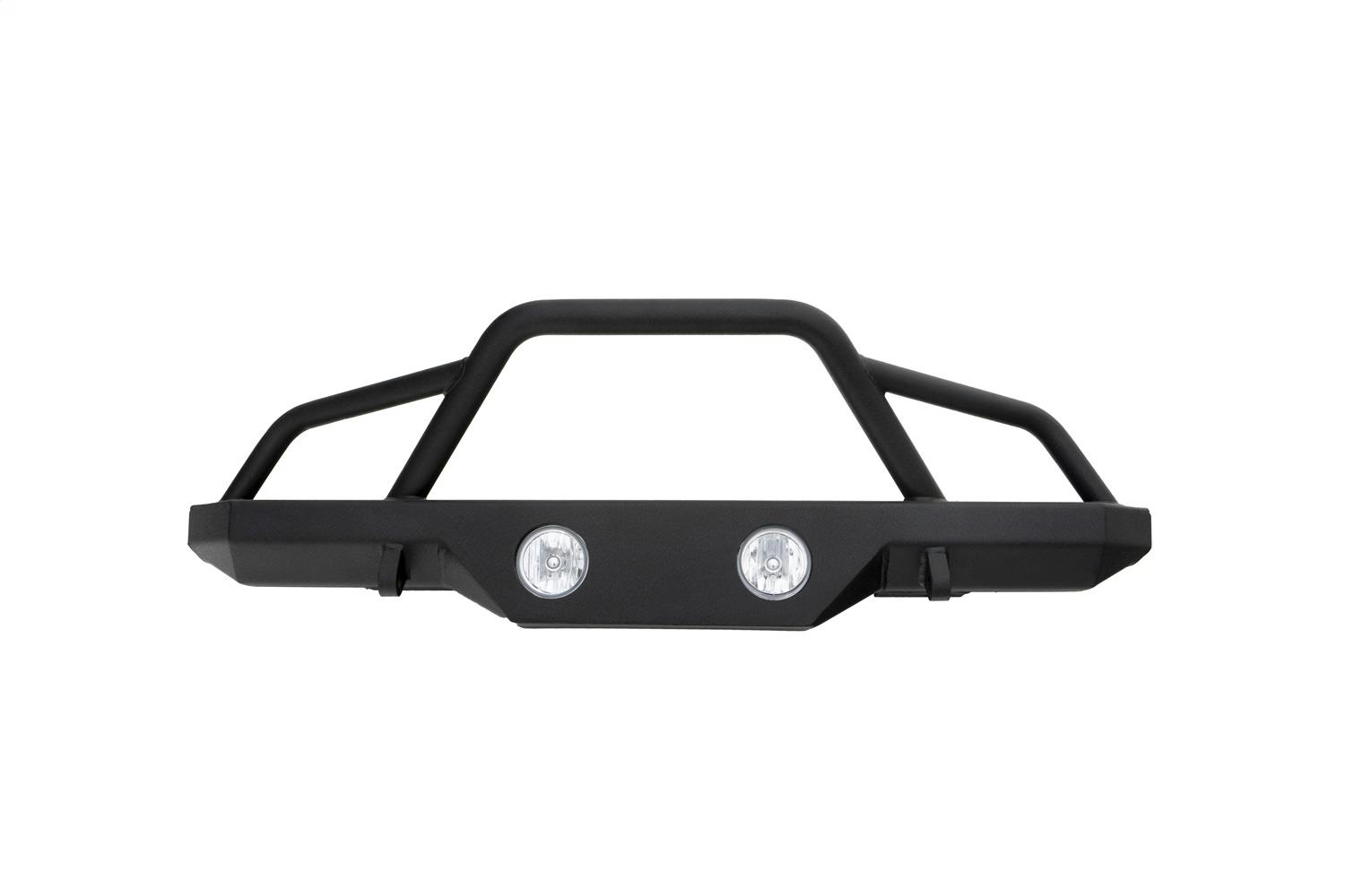 Rampage Products 78510 Front Recovery Bumper; w/Stinger; Black Textured Finish; Lights Sold Separately