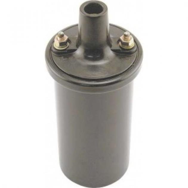 Ford Thunderbird Ignition Coil, 12 Volt, 1.5 Ohm, Black Case And Top, Replacement Type, 1956-66