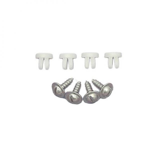Redline Restomotive 1958-1972 Full Size Chevy License Plate Mounting Hardware Set
