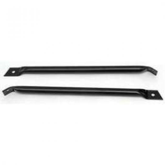 Firebird Fender To Radiator Support Bars, Black, 1967-1969