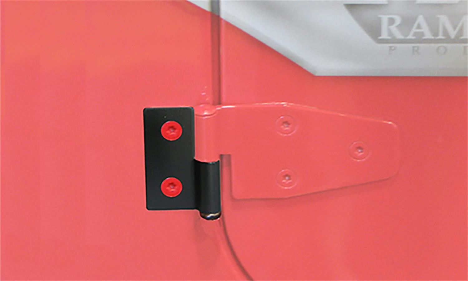 Rampage Products 7607 Lower Door Hinge Brackets; Black Pair