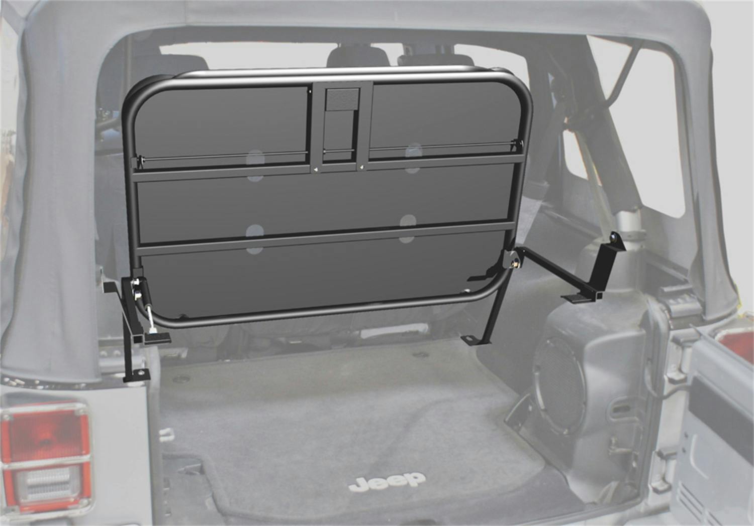 Rampage Products 86623 Sport Rack; Interior Mount; Fold Up; Rear; Black Powder Coat