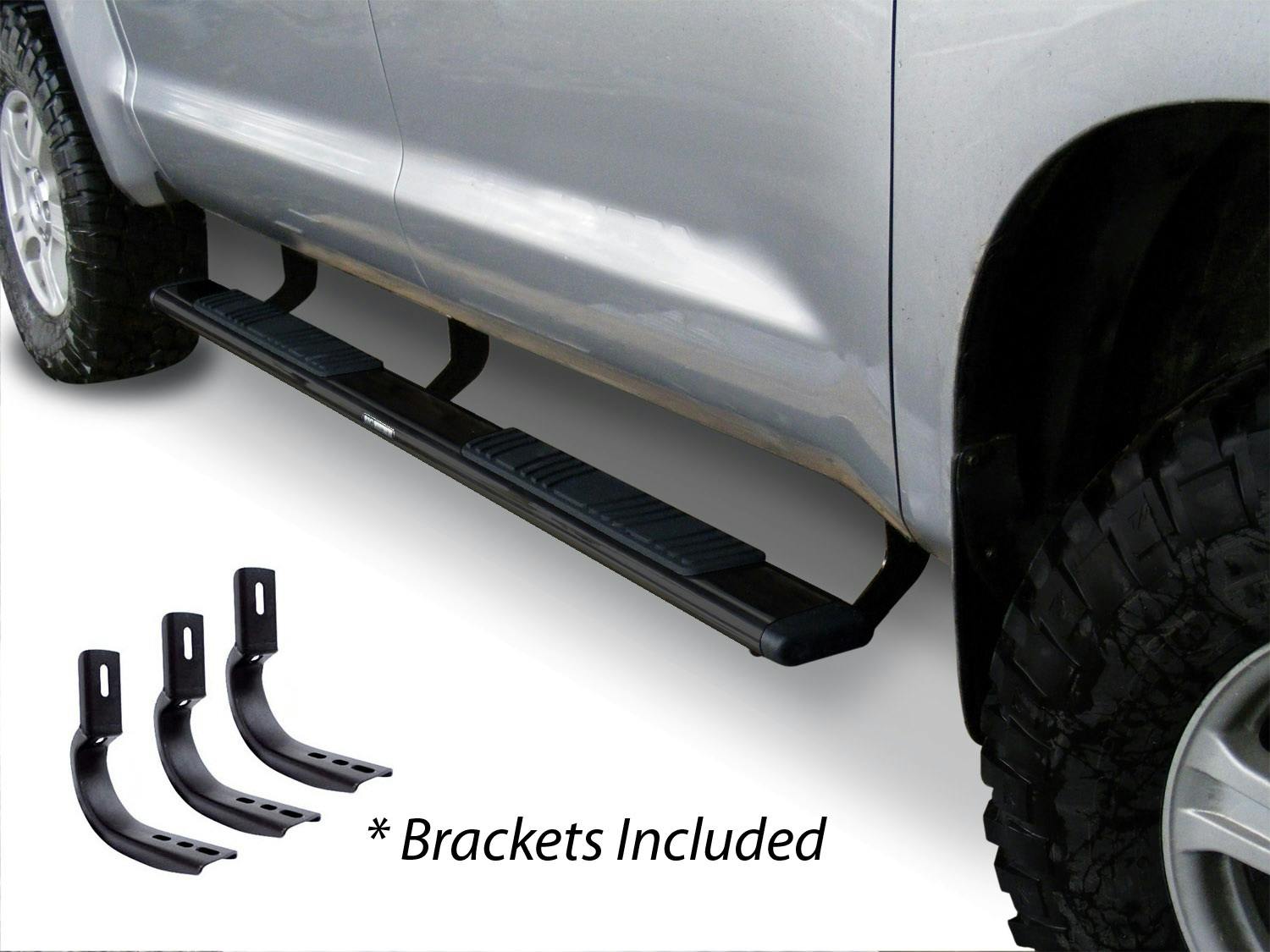 Big Country Truck Accessories 395256800 5" Widesider Side Steps - Complete Kit with Brackets