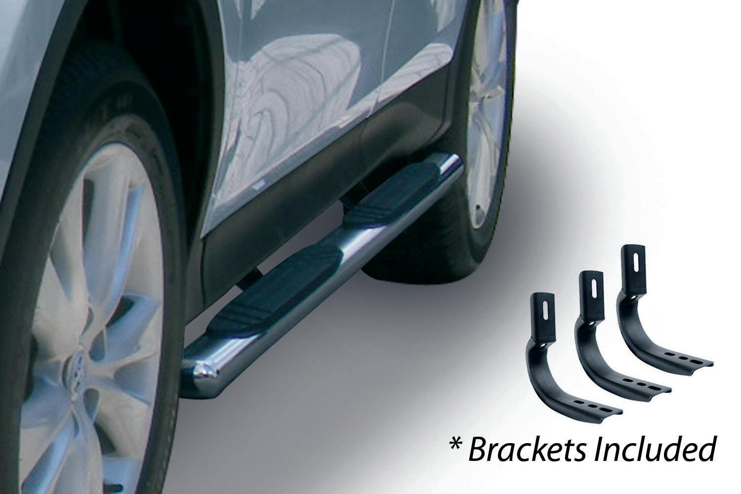 Big Country Truck Accessories 394101876 4" Widesider Side Steps - Complete Kit with Brackets