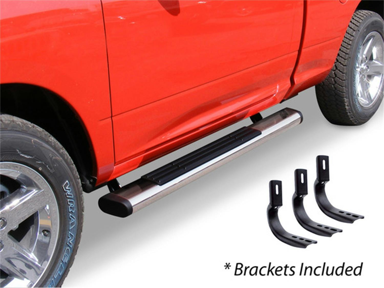 Big Country Truck Accessories 396030526 6" Widesider Side Steps - Complete Kit with Brackets
