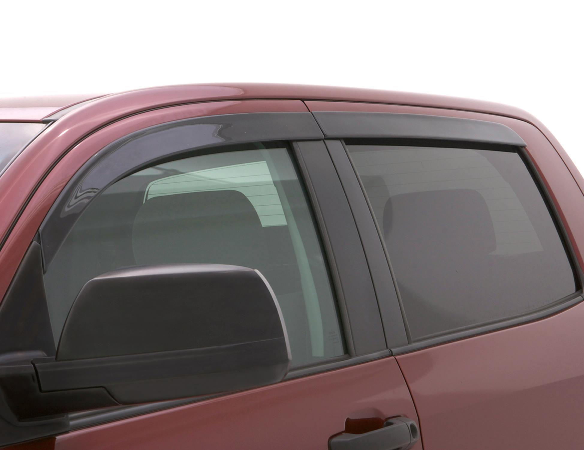 AVS 894012 Ventvisor Deflector; Smoke; Low Profile; Outside Mount; 4 pc.